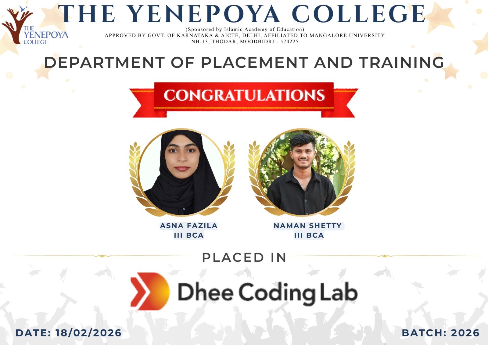 Students Placed at Dhee Coding Lab
